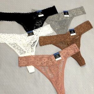 NWT Bundle of INC Core Lace Thong Panties
